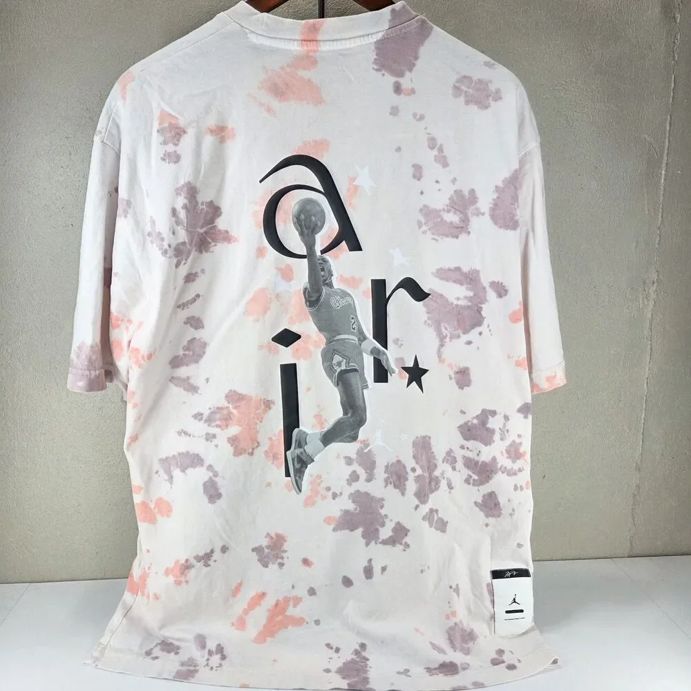 Jordan Sport DNA ‘85 Slam Dunk Tee Peach Purple Tie Dye Michael Jordan Shirt L